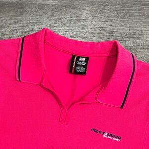 VTG Polo Ralph Lauren ~ Men's Pink Polo Shirt Short Sleeve Jean Company ~ Large